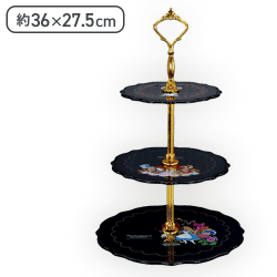 【ブラック】不思議の国のアリス 【FDT】アリスのスイーツパーティ ディスプレイ用スタンド