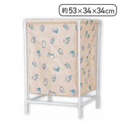 【ブラウン】mofusand ランドリーバスケット