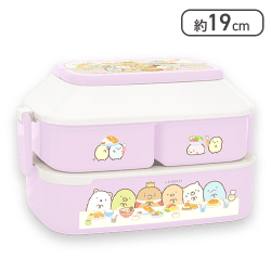 【ピンク】すみっコぐらし ようこそ！たべもの王国 ハウス型ランチボックス