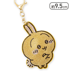 【うさぎ】ちいかわ ラインストーンマスコットキーホルダー