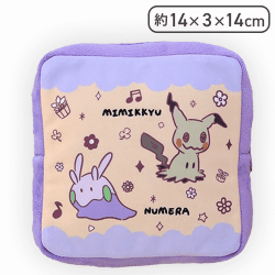 【パープル】ポケットモンスター スクエアポーチ -Joyfuldays-
