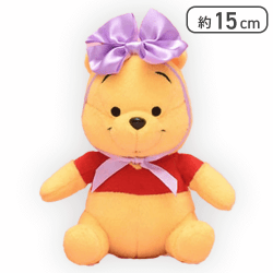 【プー】くまのプーさん ぬいぐるみ リボンVer.