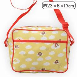 【イエロー(雲)】おさるのジョージ プレミアムショルダーバッグ