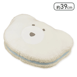 【クリーム】ほっこりモコモカ もちもちマカロンクッションXL