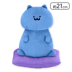 【猫さん】お文具といっしょ クッションにおすわりぬいぐるみ