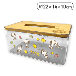 【フルーツ】スヌーピー　クリアティッシュケース