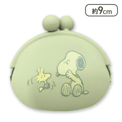【ピスタチオ】スヌーピー　シリコンがまぐちポーチ4