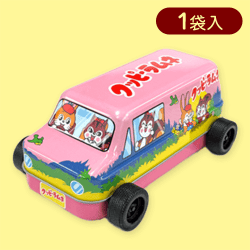 【ピンク】くるま缶　クッピーラムネ※賞味期限:2025/02/27