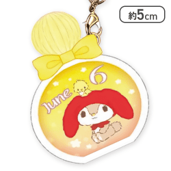 【単品配送不可】【6月】サンリオキャラクターズバースデーぷっクリアキーホルダー