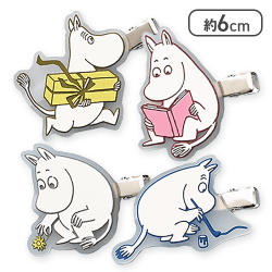 【ムーミンセット】ムーミン クリアラバー前髪クリップ