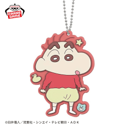 【しんちゃん】クレヨンしんちゃん ラバーキーホルダー-ベイビーなカスカベ防衛隊だゾ-
