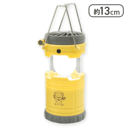 【イエロー】リラックマ こもれびキャンプ 扇風機付きLEDランタン