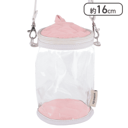 【ピンク】推し活 ぬいぐるみクリアバッグ 