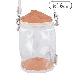 【オレンジ】推し活 ぬいぐるみクリアバッグ 