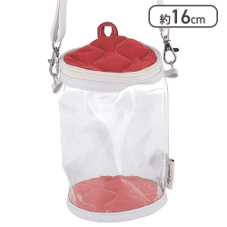 【レッド】推し活 ぬいぐるみクリアバッグ 