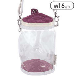 【パープル】推し活 ぬいぐるみクリアバッグ 