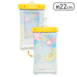 【イエロー】すみっコぐらし ぺんぺんフルーツバケーション 防滴スマートフォンケース