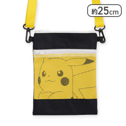 【ピカチュウ】ポケットモンスター プレミアムメッシュポケット付ショルダーバッグ