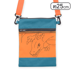 【リザードン】ポケットモンスター プレミアムメッシュポケット付ショルダーバッグ