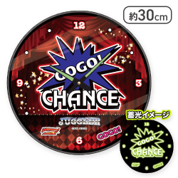 【レッド】JUGGLER 蓄光ウォールクロック vol.6