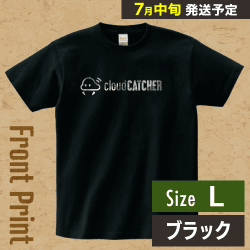 【ブラック/L】クラウドアTシャツ ”フロント”※7月中旬より順次出荷