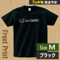 【ブラック/M】クラウドアTシャツ ”フロント”※7月中旬より順次出荷