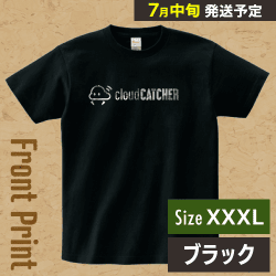 【ブラック/XXXL】クラウドアTシャツ ”フロント”※7月中旬より順次出荷