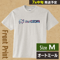【オートミール/M】クラウドアTシャツ ”フロント”※7月中旬より順次出荷