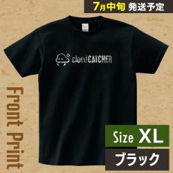 【ブラック/XL】クラウドアTシャツ ”フロント”※7月中旬より順次出荷