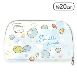 【泳ぐ】すみっコぐらし すみっコとうみっコ クリアマルチポーチ