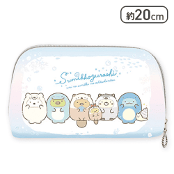 【横並び】すみっコぐらし すみっコとうみっコ クリアマルチポーチ