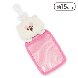 【ピンク】ともだちはくま 推し色カラフルぬいぐるみパスケース