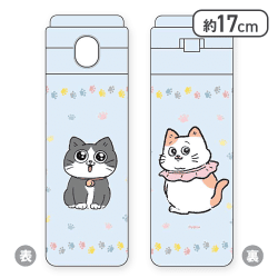 【ブルー】ねこに転生したおじさん　ステンレスボトル