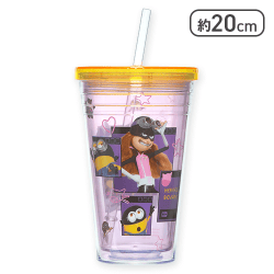 【ピンク】怪盗グルーのミニオン超変身 プレミアムストロー付タンブラー