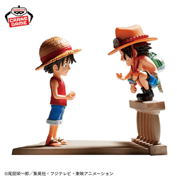 【単品配送不可】ワンピース ワールドコレクタブルフィギュア ログストーリーズ-モンキー・D・ルフィ＆ポートガス・D・エース-