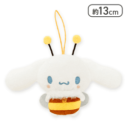 【にっこり(口閉じ)】シナモロール 表情いろいろみつばちマスコット