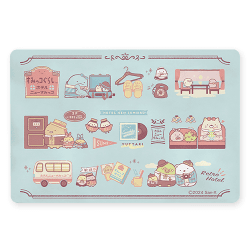 【ブルー】すみっコぐらし ホテルニューすみっコ やわらか珪藻土入りマット