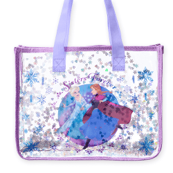 【パープル】アナと雪の女王 プレミアムスパンコールバッグ