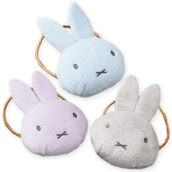 【ブルー&グレー&ラベンダー】ミッフィー ぬいぐるみヘアゴム