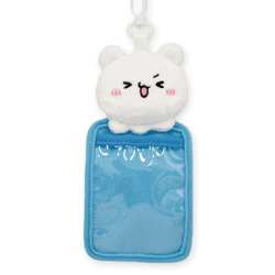 【ブルー】らぶいーず 推し活ぬいぐるみパスケース