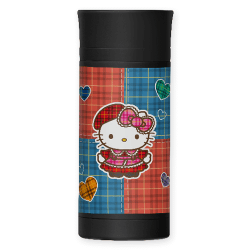【ハローキティ】サンリオキャラクターズ チェック×チェックステンレスボトル1