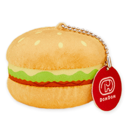 【甘辛チキンバーガー】ドムドムハンバーガー いろんなハンバーガー大集合!マスコットキーチェーン