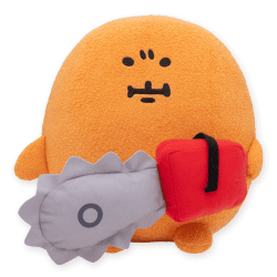 【もぐらコロッケ】ナガノキャラクターズ チェンソーBIGぬいぐるみ