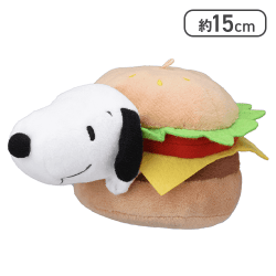 【スヌーピー】SNOOPY ぬいぐるみ ハンバーガー