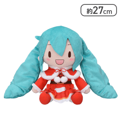 初音ミクシリーズ ふわぷち Lぬいぐるみ“初音ミク”クリスマス2024