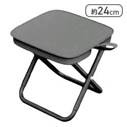 【ブラック】Simple軽量折り畳みコンパクトイス