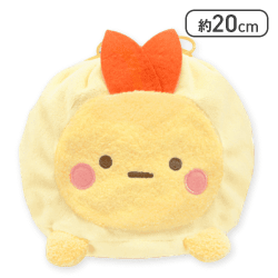 【えびふらいのしっぽ】すみっコぐらし みにっコまん ぬいぐるみ巾着