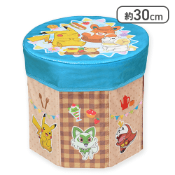 【ブラウン】ポケットモンスター プラチナムザッカ折り畳みボックスチェアー