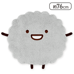 すみっコぐらし ビッグダイカットラグ ほこり