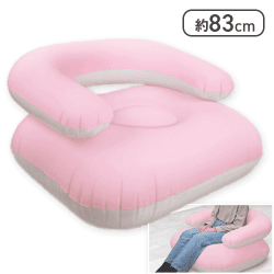 【ピンク】プレミアムエアーソファー　Ｌｕｃｃａ２